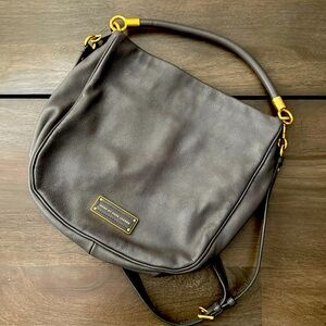 Gray MARC BY MARC JACOBS leather bag with gold accents TOO HOT TO HANDLE TOTE